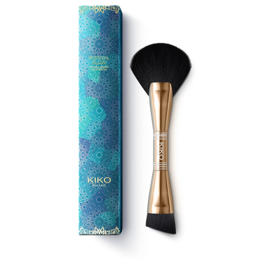 KIKO Milano Face Brushes | Festival Glow Double-Ended Face Brush