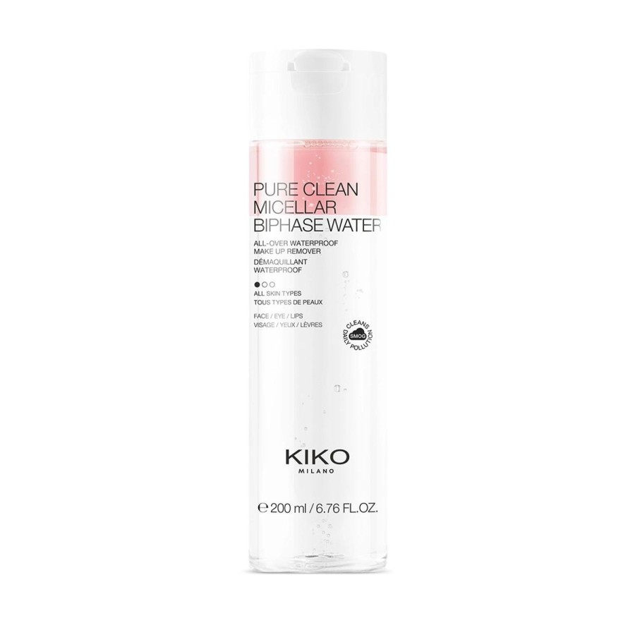 KIKO Milano Makeup Removers | Pure Clean Micellar Biphase Water 200Ml