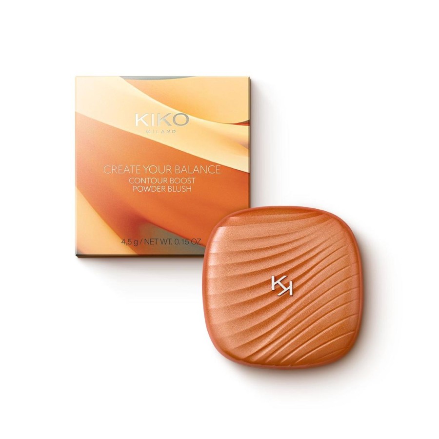 KIKO Milano Blush | Create Your Balance Contour Boost Powder Blush 01 Lively Peach