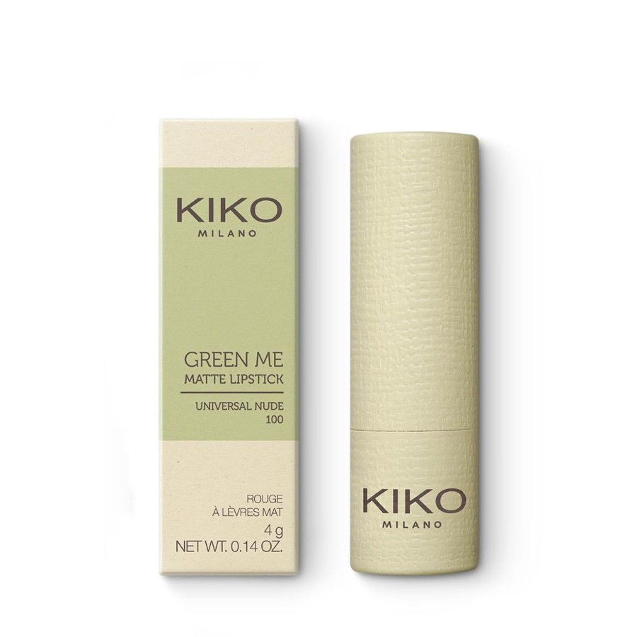 KIKO Milano Lipstick | Green Me Matte Lipstick 100 Universal Nude