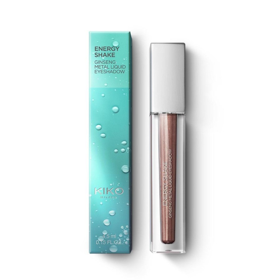 KIKO Milano Eyeliner | Energy Shake Ginseng Metal Liquid Eyeshadow 03 Brown Experience