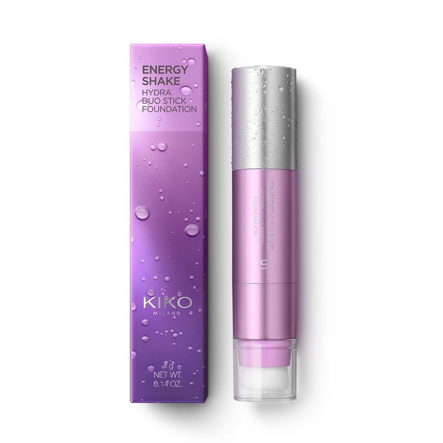 KIKO Milano Foundation | Energy Shake Hydra Duo Stick Foundation 01 Porcelain