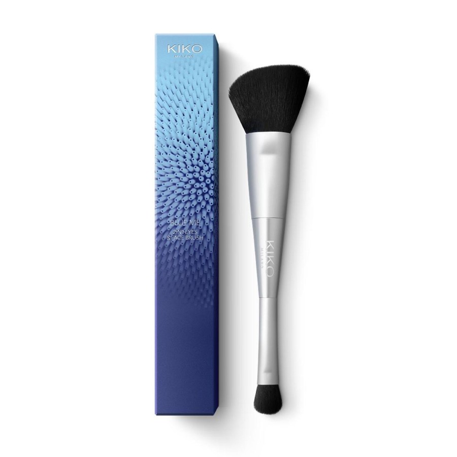 KIKO Milano Eye Brushes | Blue Me 2-In-1 Eye & Face Brush