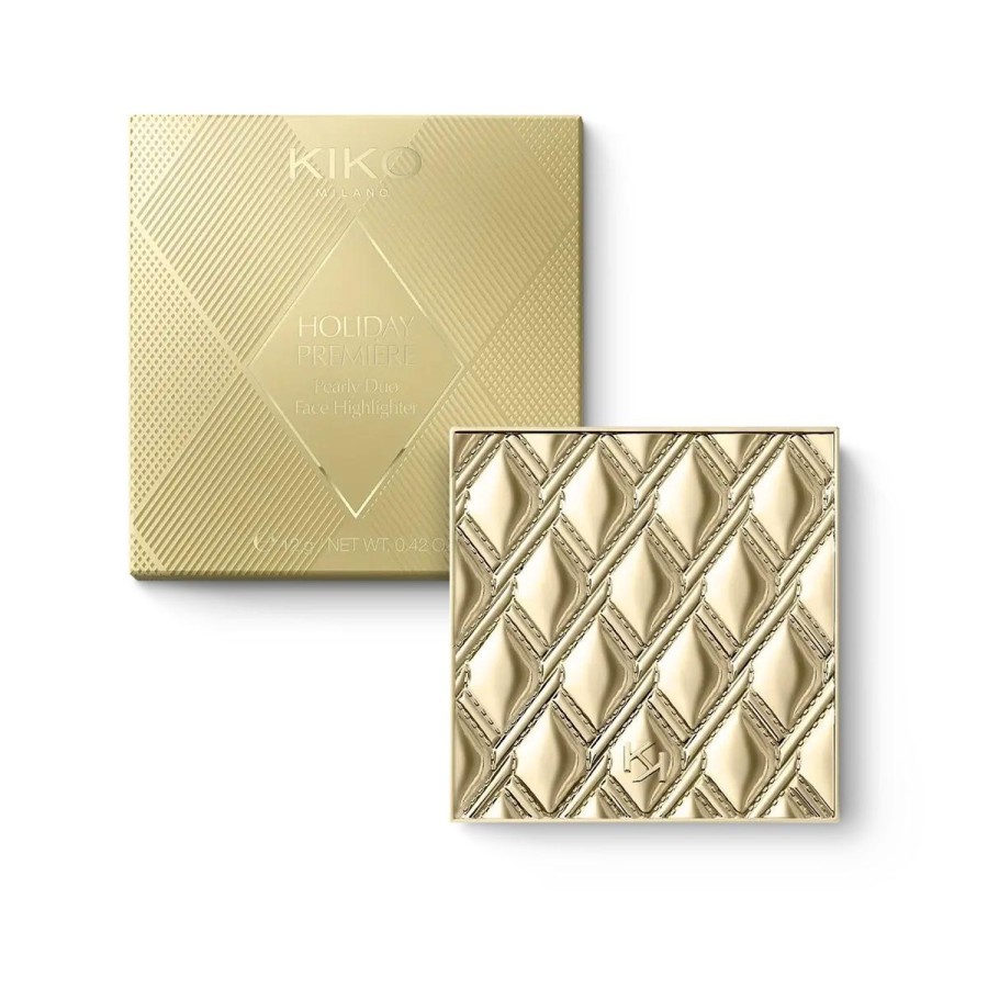 KIKO Milano Illuminators | Holiday Premiere Pearly Duo Face Highlighter 01 Spotlight