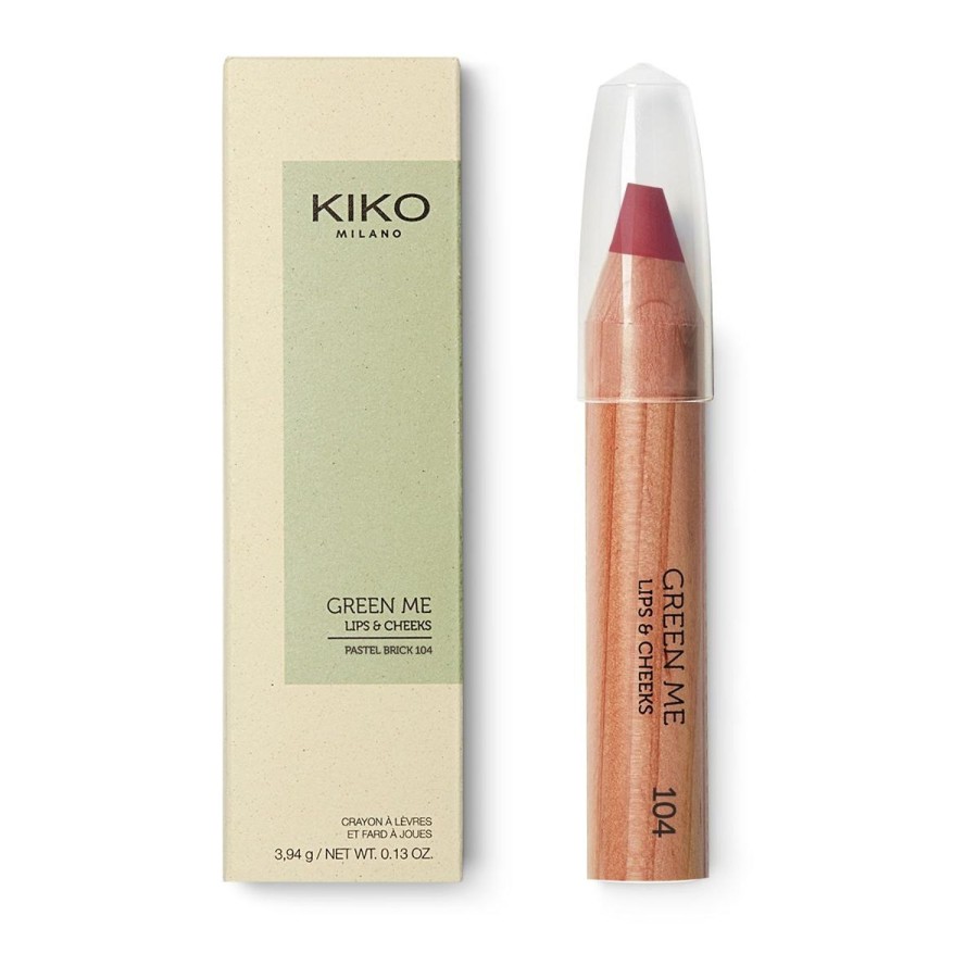 KIKO Milano Lipstick | Green Me Lips & Cheeks 104 Pastel Brick