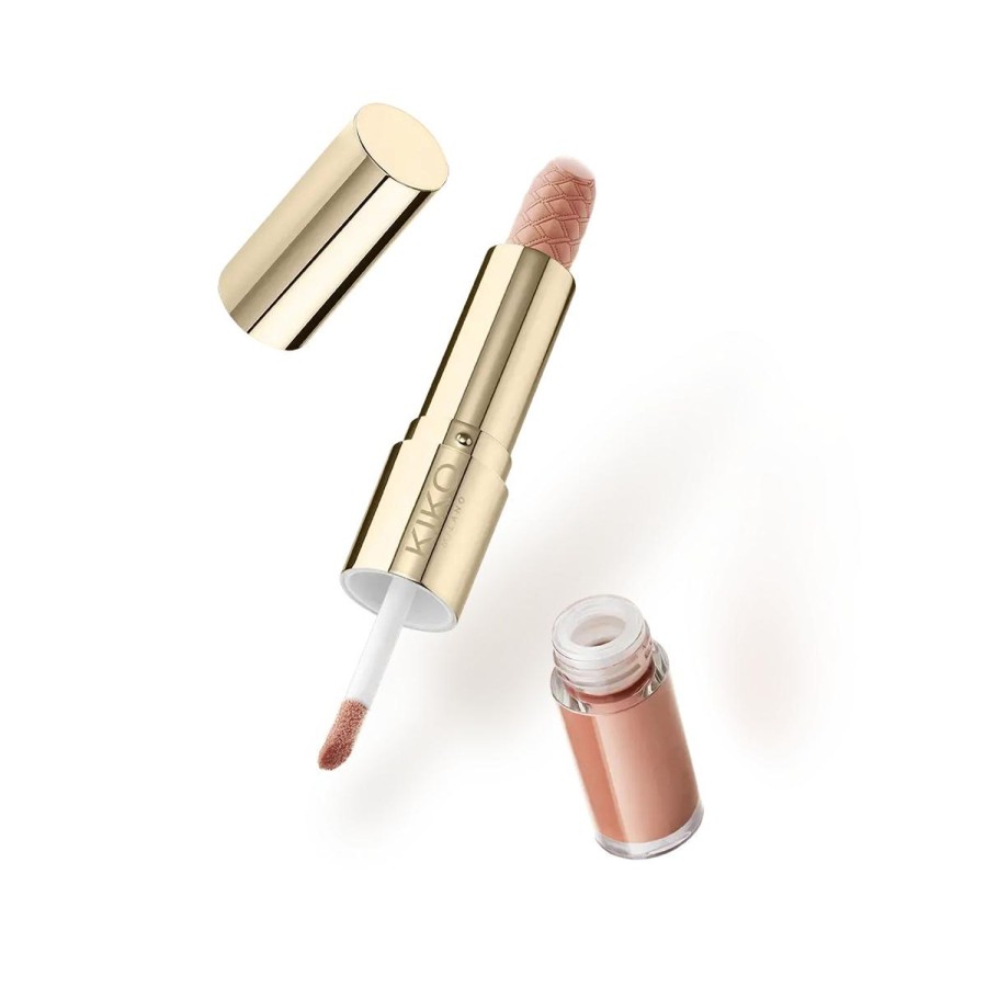 KIKO Milano Lip Gloss | Holiday Premiere Lipstick & Gloss 01 Enchanting Nude