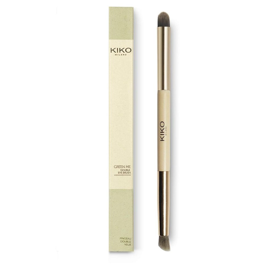 KIKO Milano Eye Brushes | Green Me Double Eye Brush