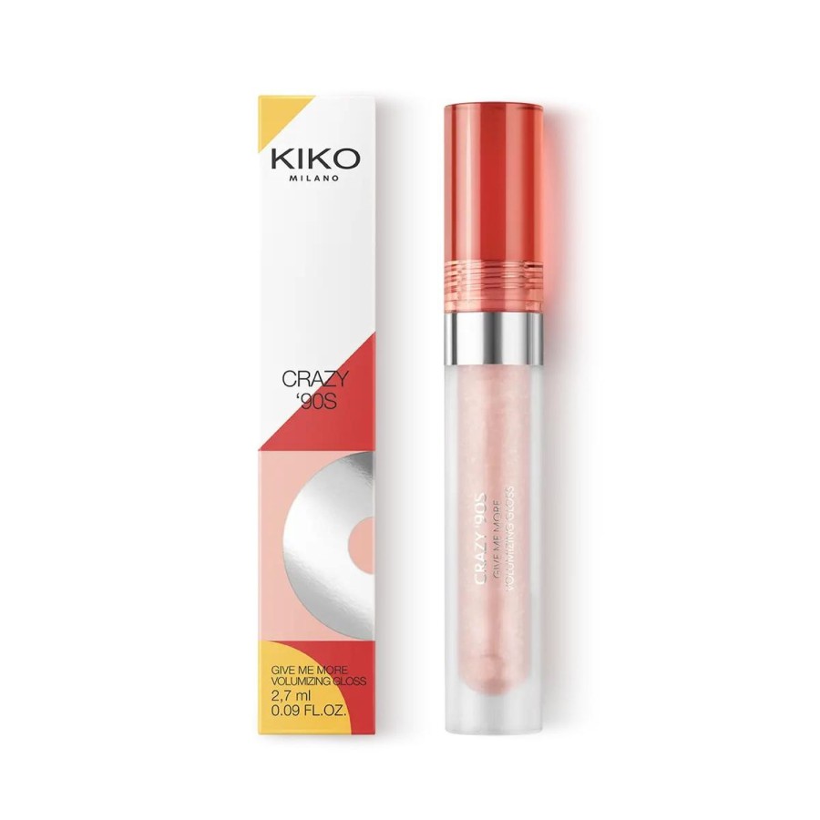 KIKO Milano Lip Gloss | Crazy '90S Give Me More Volumizing Gloss 01 Freakin' Cool