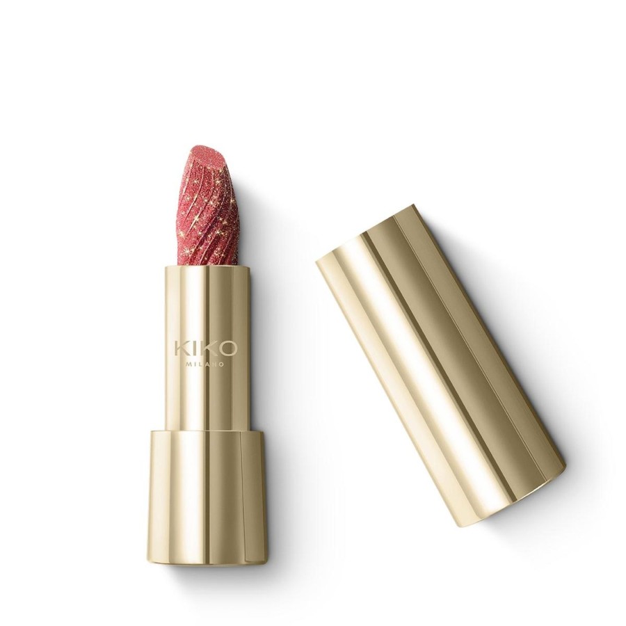 KIKO Milano Lipstick | A Holiday Fable Enchanting Lipstick 02 Shimmering Rose