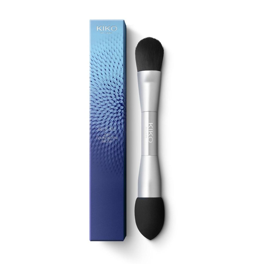 KIKO Milano Face Brushes | Blue Me 2-In-1 Foundation Brush