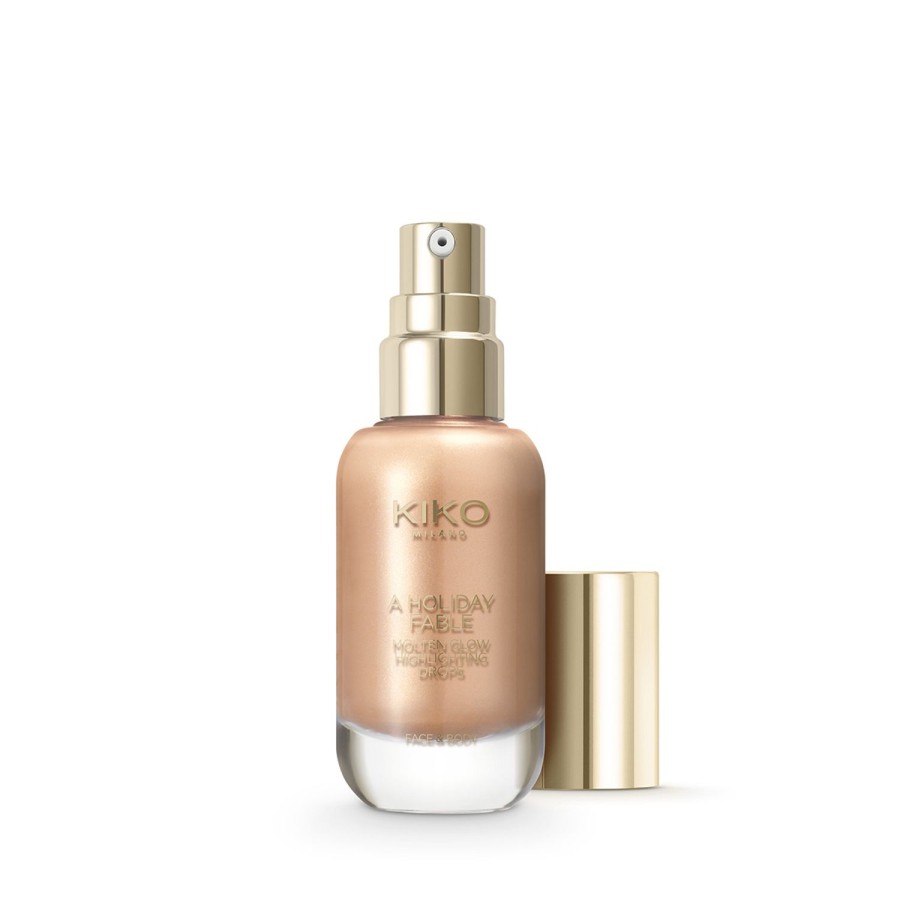 KIKO Milano Illuminators | A Holiday Fable Molten Glow Highlighting Drops 01 Magical Gold