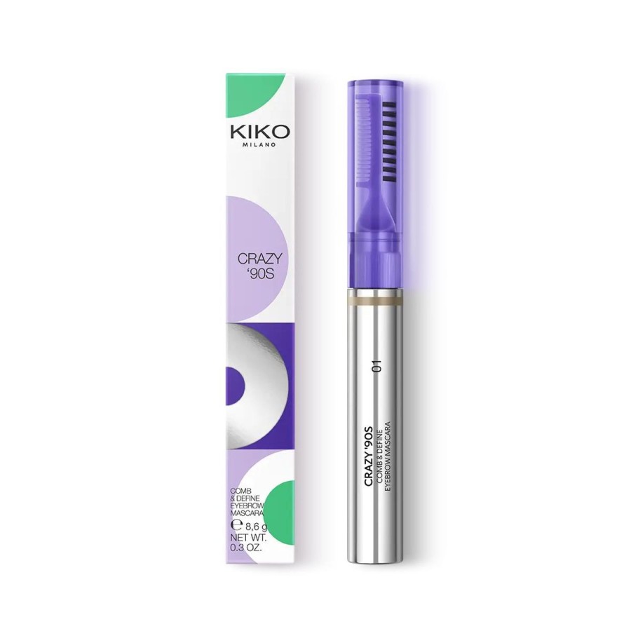 KIKO Milano Eyebrows | Crazy '90S Comb & Define Eyebrow Mascara 01 Blonde