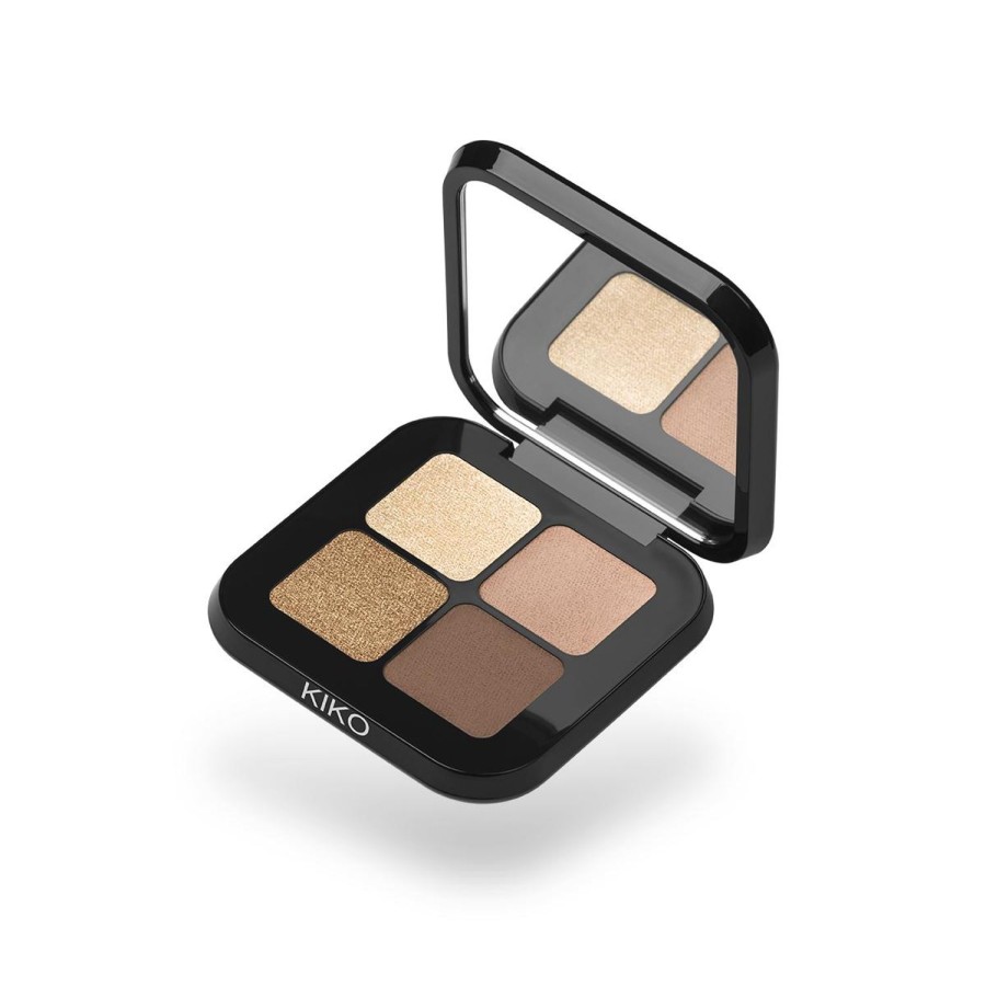 KIKO Milano Eye Palettes | New Bright Quartet Eyeshadow Palette 4 Warm Neutral Tones